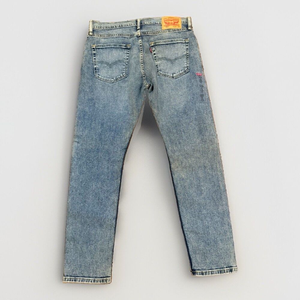Levi's Premium Men's Slim Taper 512 34x30 Wash Blue Stretch Denim Jeans NEW